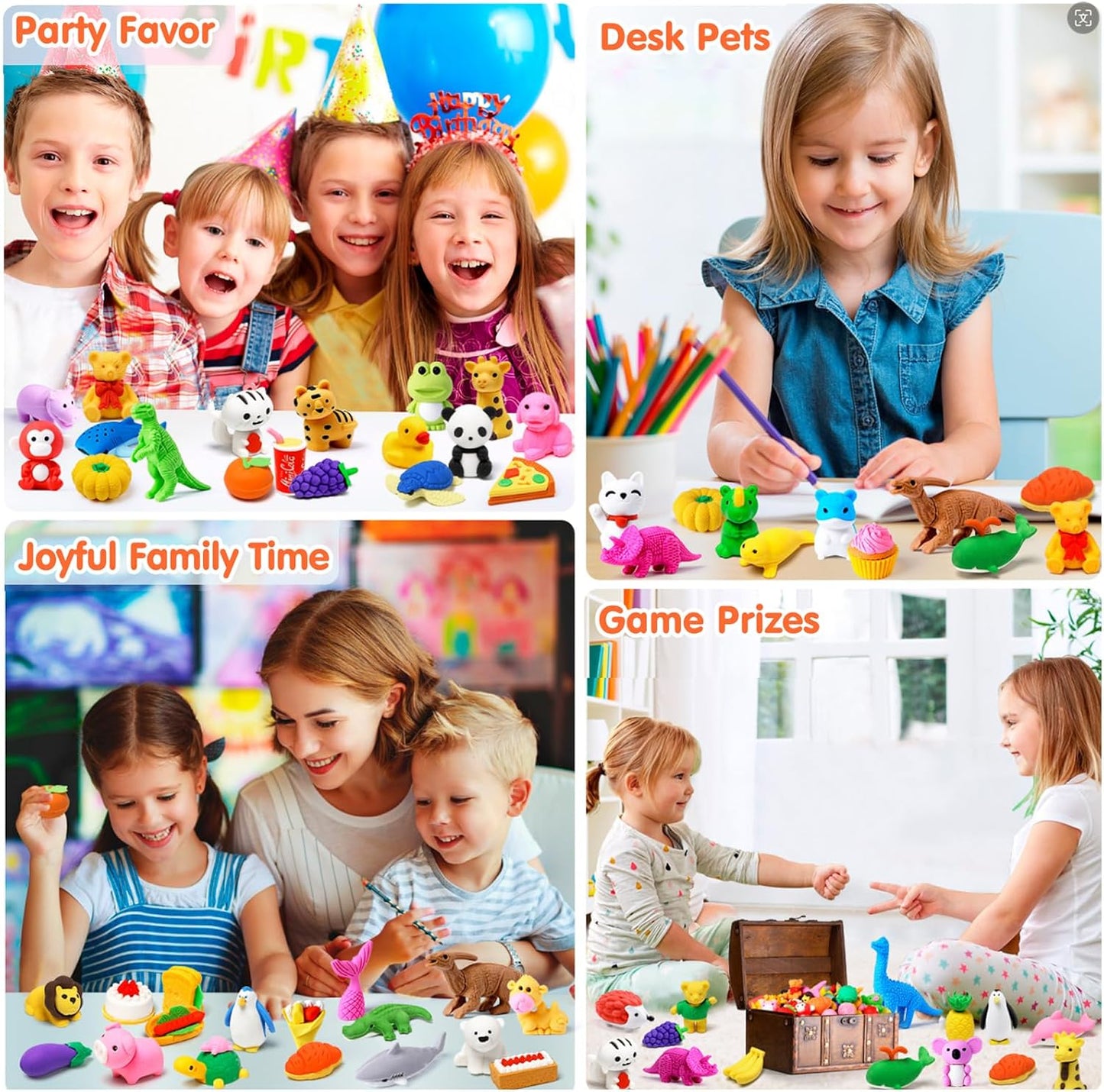 3D Animal Puzzle Erasers – Fun, Collect, & Learn